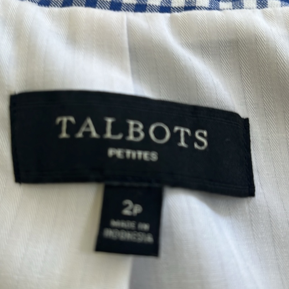 Talbots Checked Jacket Size 2p - image 6